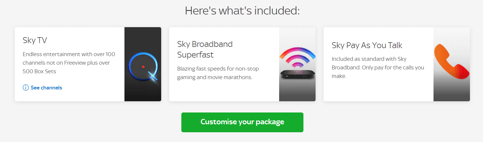 How to include BT Sport on a new SKY TV only Package order - Broadband